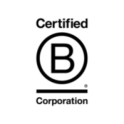 Logo for Certified B Corporation.